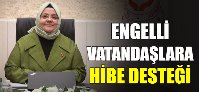 Engellilere hibe desteği