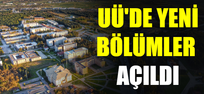 Uludağ Üniversitesi'nde yeni bölümler