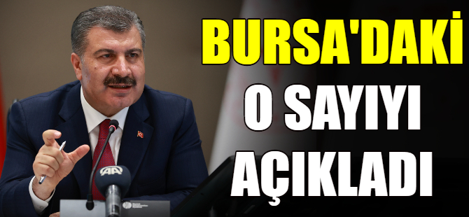 Bursa'daki o sayıyı açıkladı