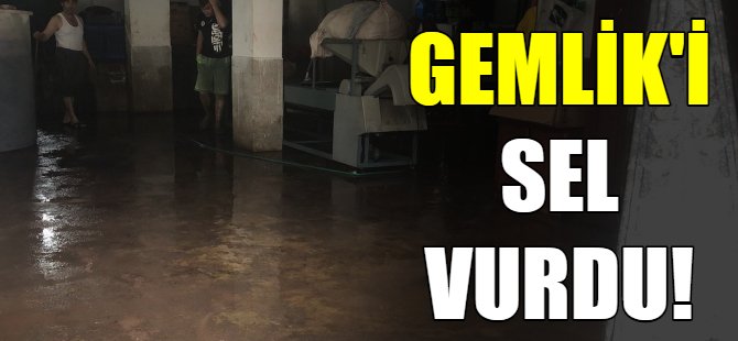 Gemlik'i sel vurdu!