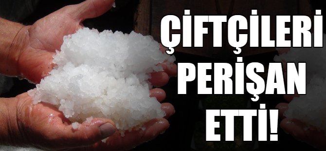 İnegöl'ü dolu vurdu!