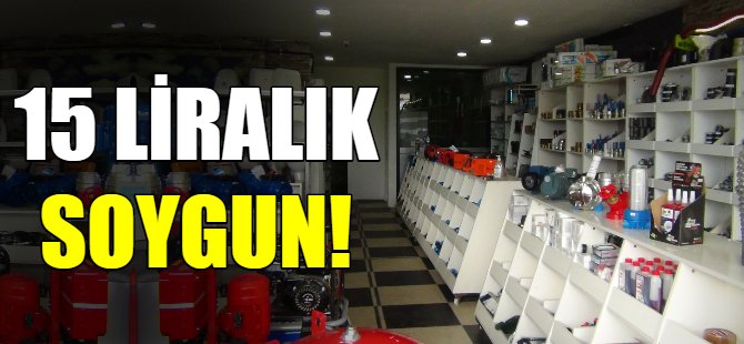 15 lira çalıp kaçtılar!