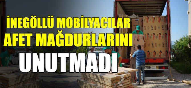 İnegöllü mobilyacılardan anlamlı hareket