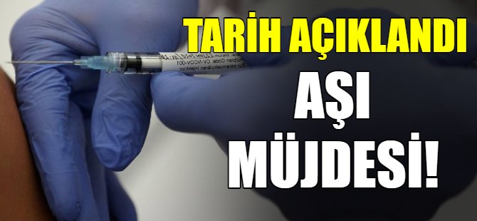 Aşı müjdesi!