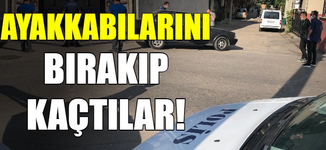 Hırsızlar böyle kaçtı...