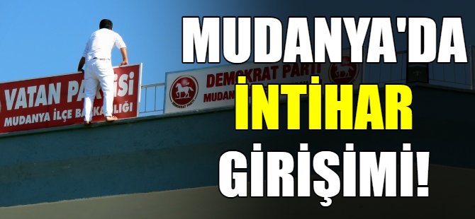 Mudanya'da intihar girişimi!