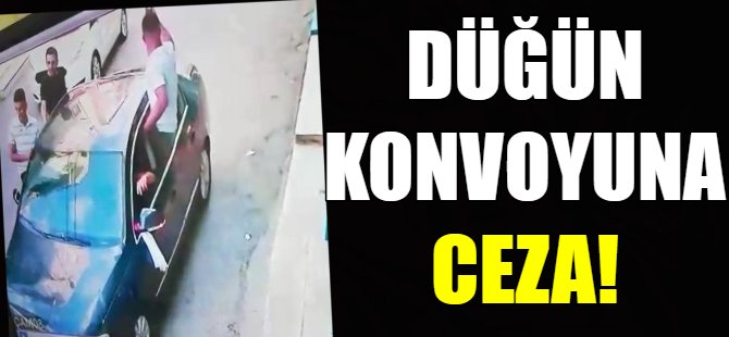 Konvoydaki 35 araca ceza!