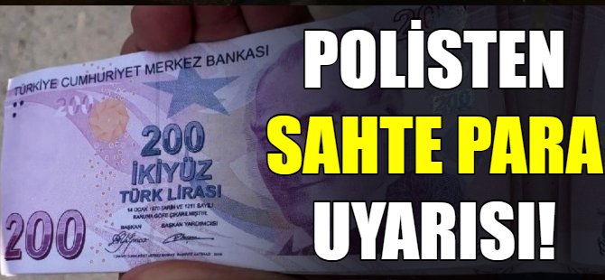 Bursa polisinden sahte para uyarısı!