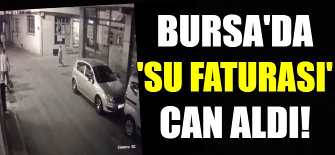 Su faturası can aldı!