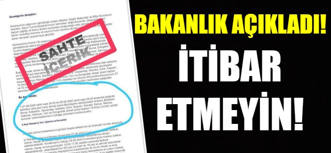 Sokağa çıkma yasağı iddiasına yanıt!