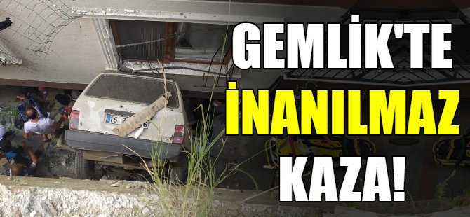 Gemlik'te inanılmaz kaza!