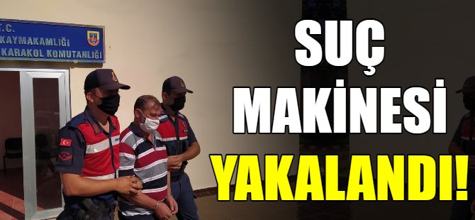 Suç makinesi yakalandı!