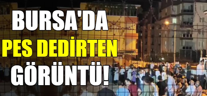 Bursa'da pes dedirten görüntüler!