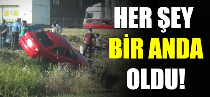 Dereye uçmaktan son anda kurtuldu