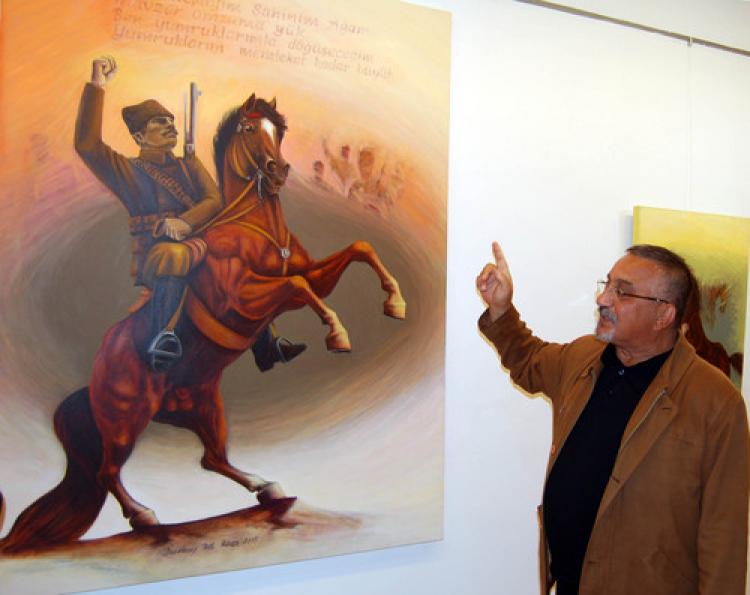 Ressam Durmuş Ali Akça, 27'nci kişisel sergisini açtı