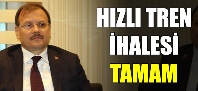 Hızlı tren ihalesi tamam!