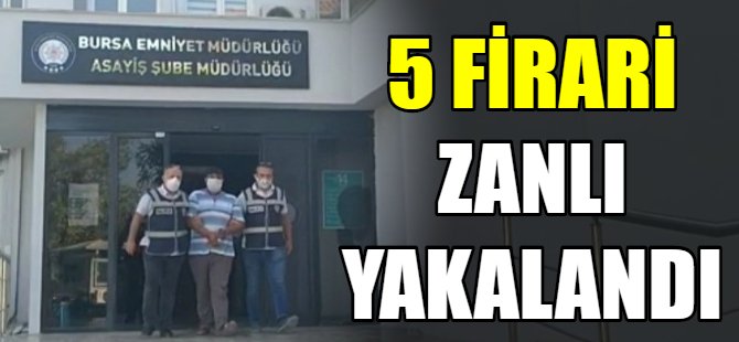 firari zanlı yakalandı!