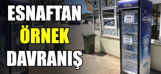 Esnaftan örnek davranış!
