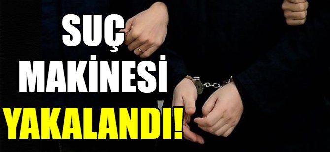 Suç makinesi yakayı ele verdi!