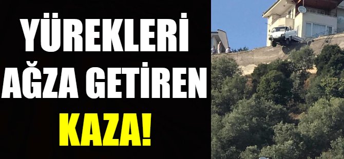 Yürekleri ağza getiren kaza!