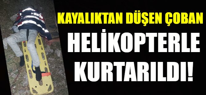 Helikopterli kurtarma operasyonu!