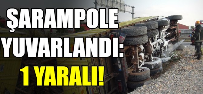Şarampole yuvarlandı!