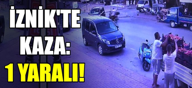 İznik'te kaza: 1 yaralı