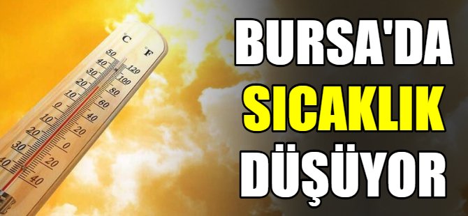Bursa'da sıcaklıklar düşecek!