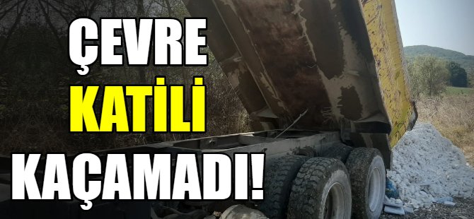 Çevre katili suçüstü yakalandı!