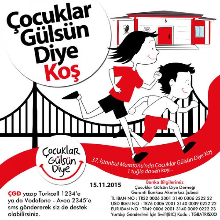 "Vodafone İstanbul Maratonu'nda çocuklar gülsün diye koş"