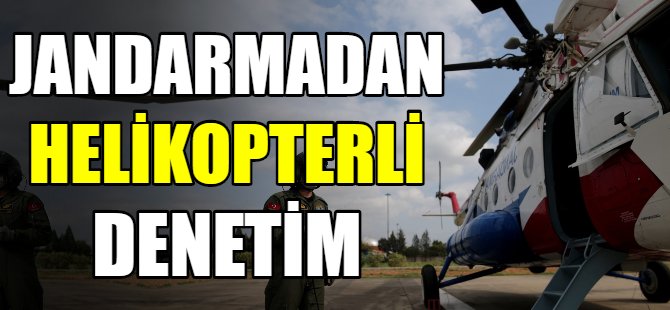 Bursa'da helikopterli denetim