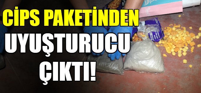 Cips paketinden uyuşturucu çıktı!