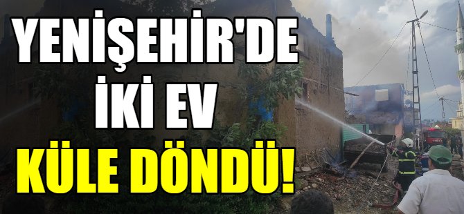 İki ev küle döndü!