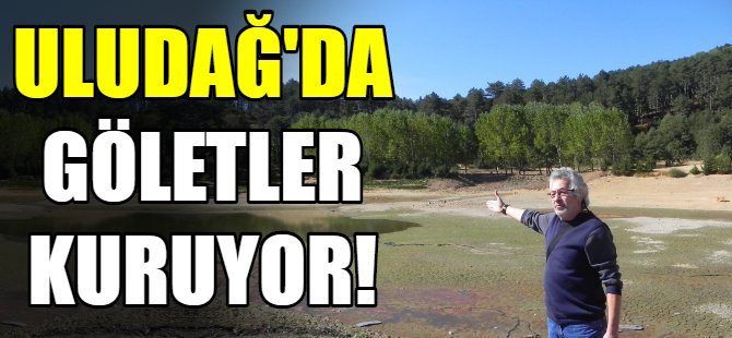 Uludağ'da göletler kuruyor!