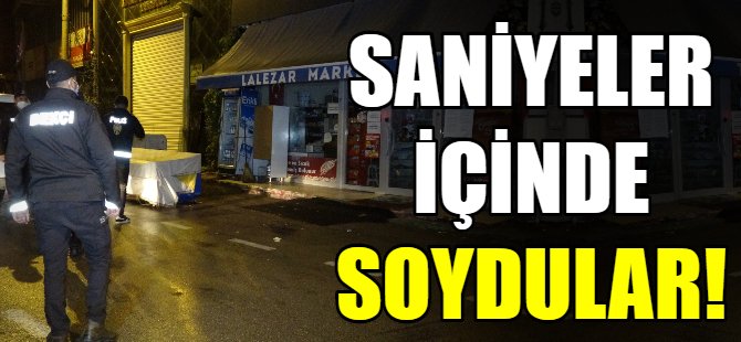 Saniyeler içinde soydular!