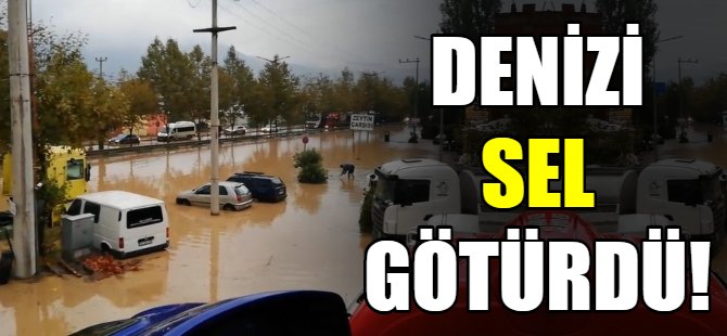 Bursa'da denizi sel götürdü!