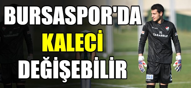 Bursaspor'da kaleci değişebilir