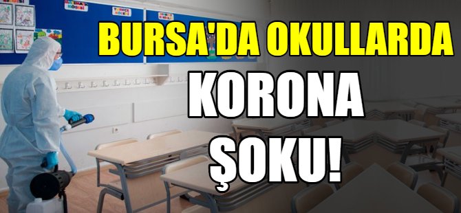 Bursa'da okullarda korona şoku!