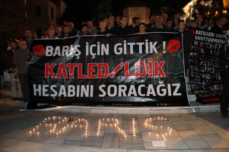 Ankara katliamı, Bursa’da protesto edildi