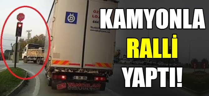 Trafikte ralli yaptı!