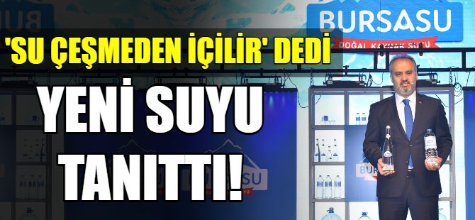 Alinur Aktaş yeni su markasını tanıttı