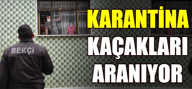 Karantina kaçakları aranıyor!
