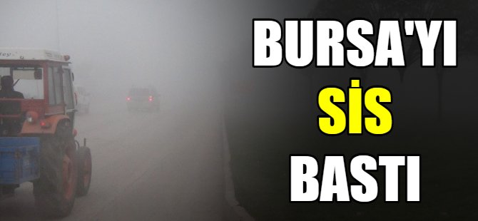 Bursa'yı sis bastı!