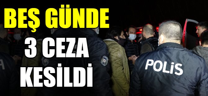 Beş günde 3 ceza yedi