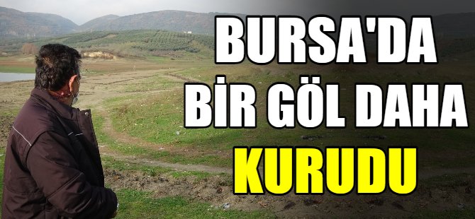 Bursa'da bir göl daha kurudu