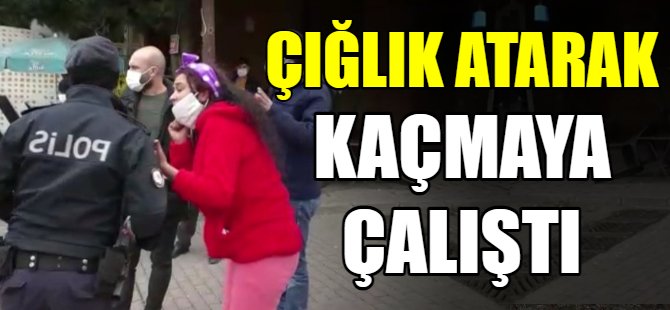 Çığlık atarak kaçmaya başladı!