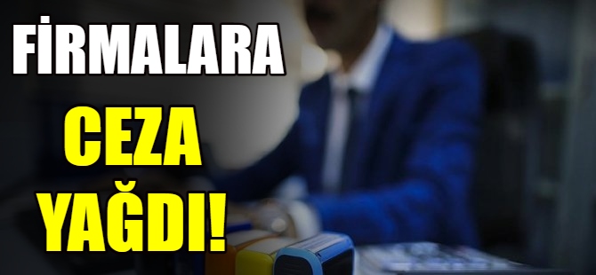 Firmalara ceza yağdı