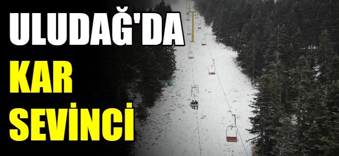Uludağ'da kar sevinci