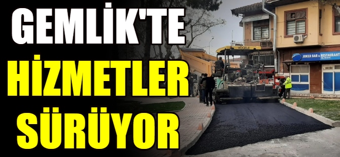 Gemlik'te hizmetler sürüyor