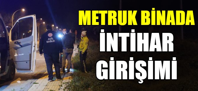 Bursa'da intihar girişimi!